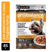 Консервированный корм для собак Probalance Immuno, защита иммунитета, 85г