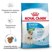 Сухой корм Royal Canin Mini Starter для щенков мелких размеров до 2 месяцев, беременных и кормящих сук, 8,5кг