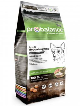 Сухой корм для собак Probalance Hypoallergenic, чувствительное пищеварение, 15кг